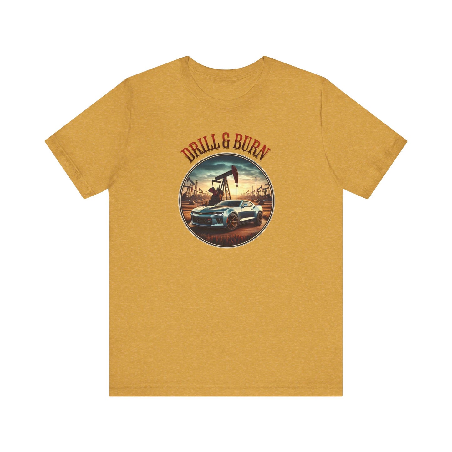 Vintage Car Enthusiast Tee - 'Drill & Burn' Graphic Shirt