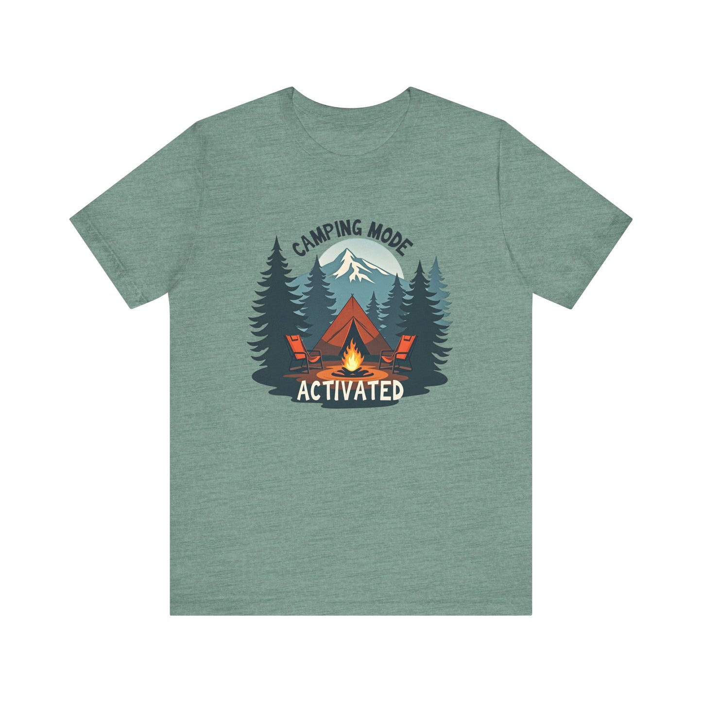 Camping Mode Activated - Unisex Jersey Tee