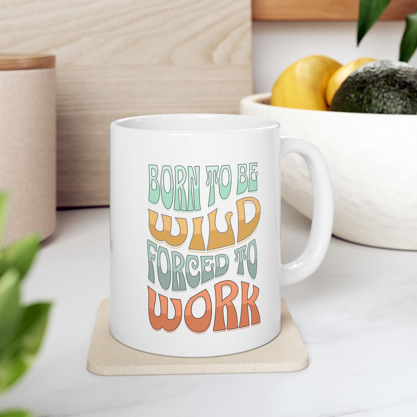Motivational Ceramic Mug - Funny Coffee Cup for Work & Home