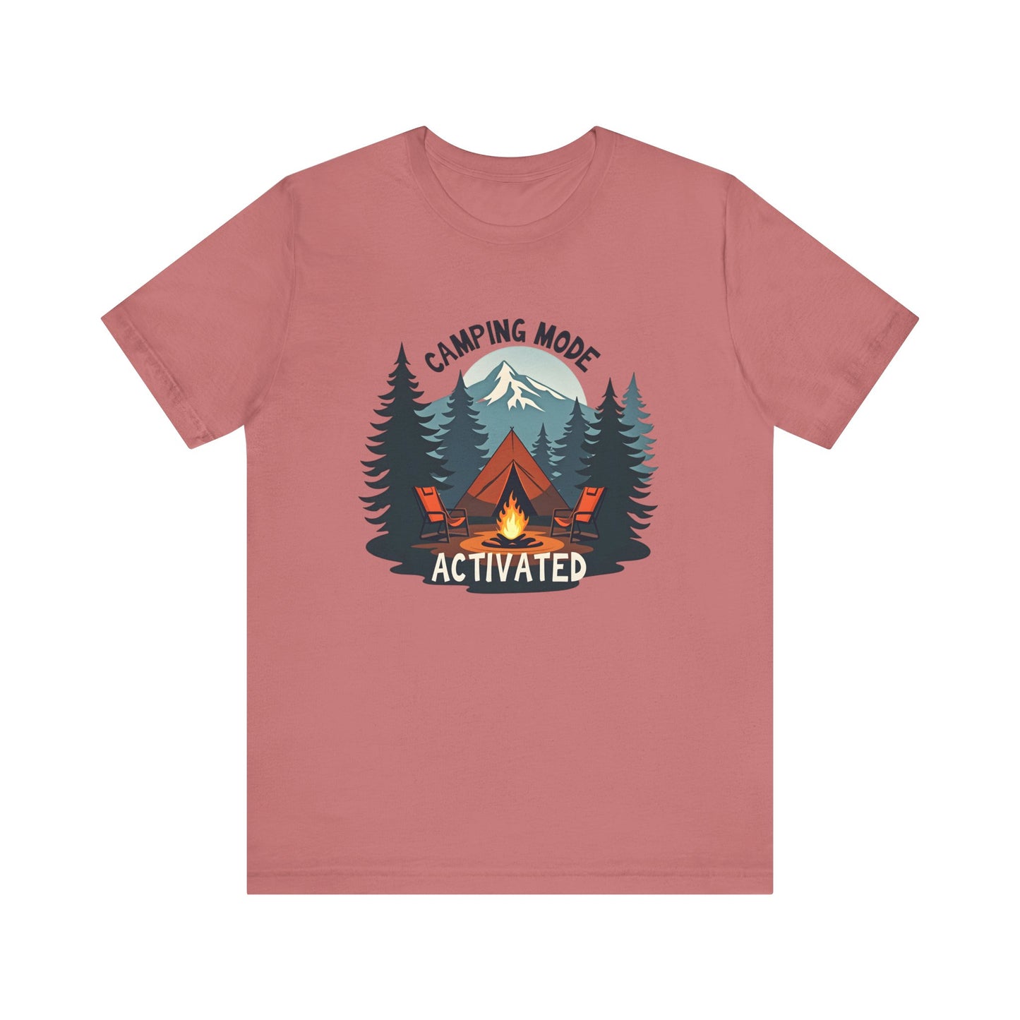 Camping Mode Activated - Unisex Jersey Tee