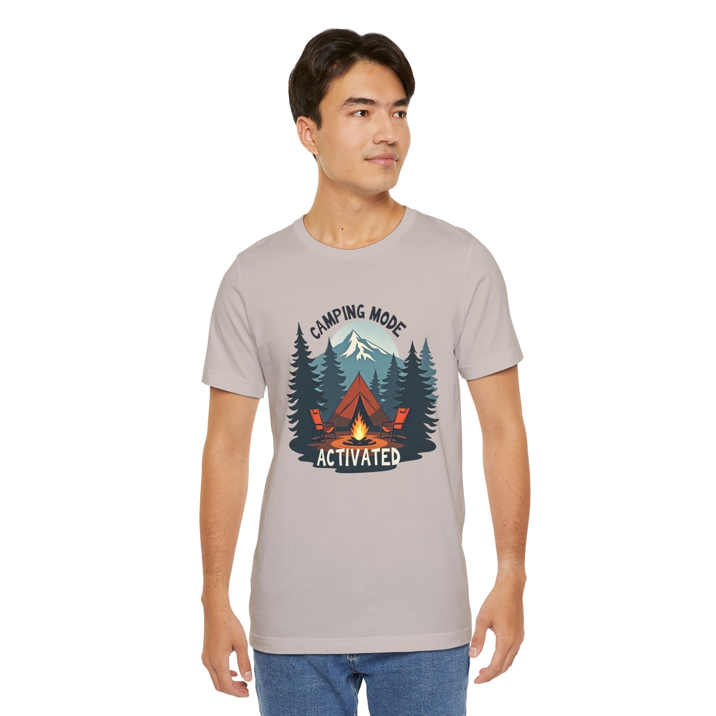 Camping Mode Activated - Unisex Jersey Tee