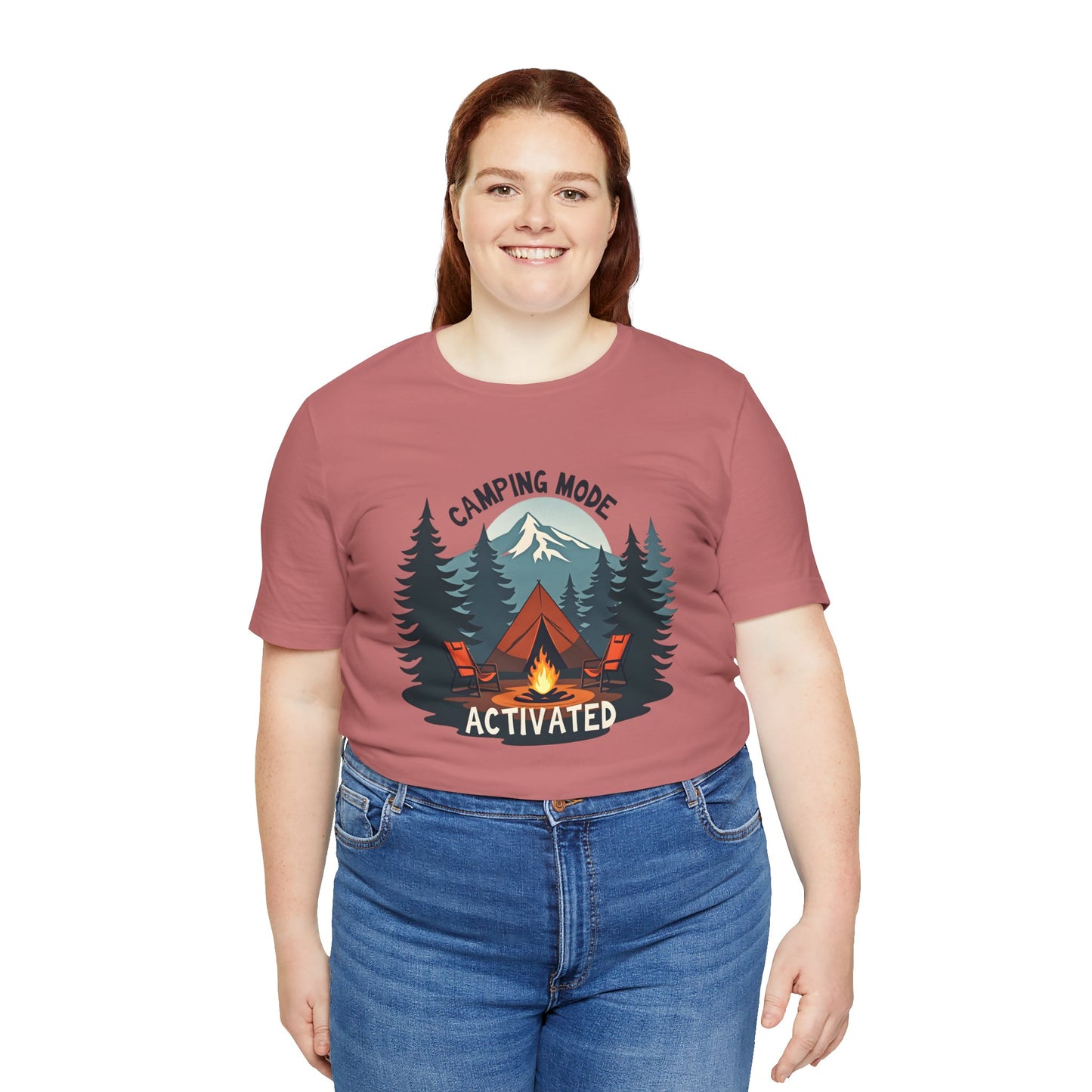 Camping Mode Activated - Unisex Jersey Tee