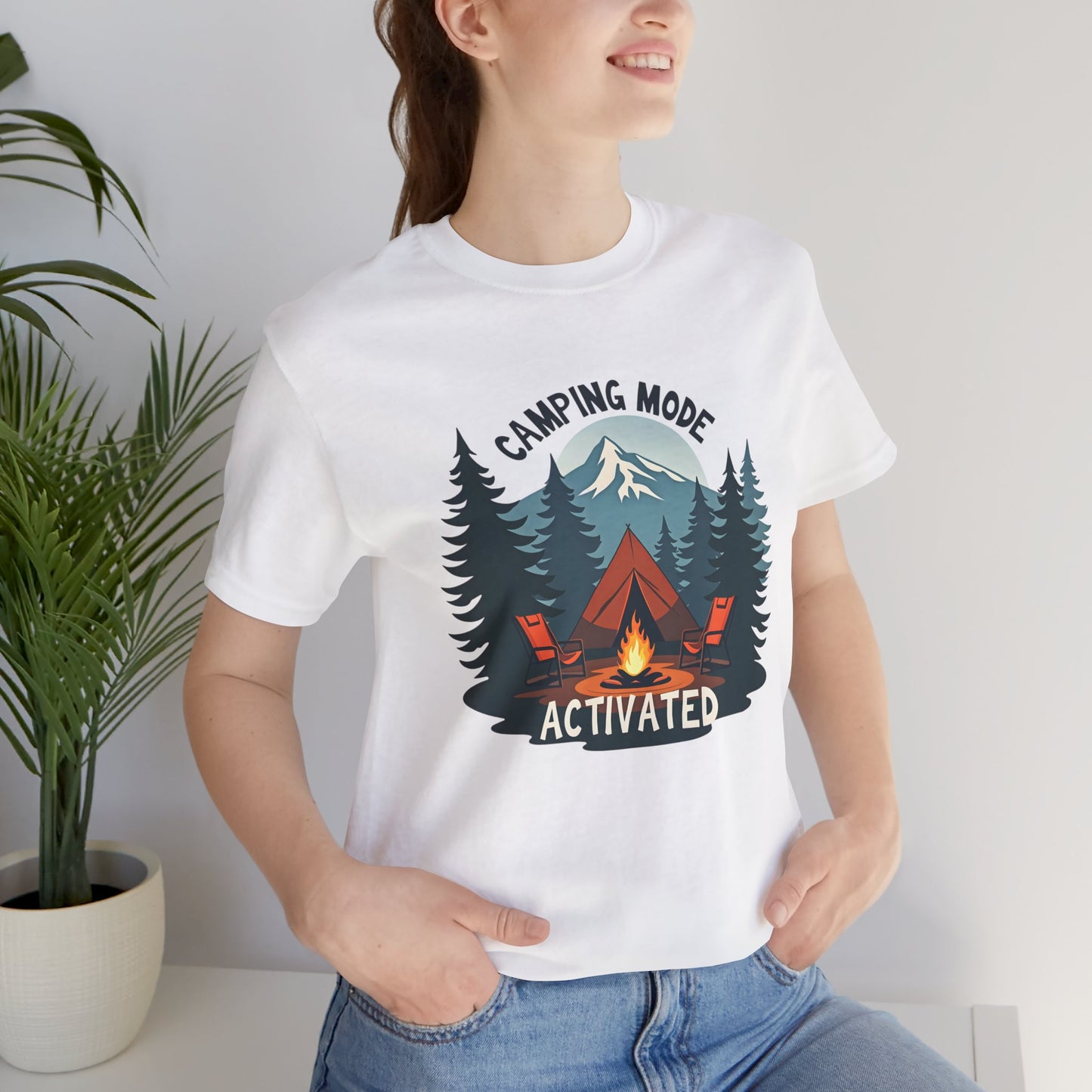 Camping Mode Activated - Unisex Jersey Tee