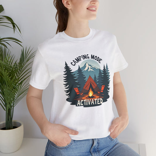 Camping Mode Activated - Unisex Jersey Tee