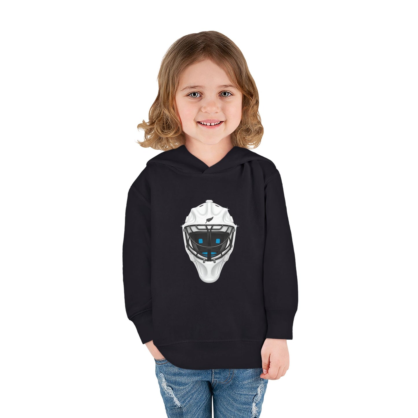 Toddler Hockey Mask Pullover Hoodie — Cute Protective Gear Graphic