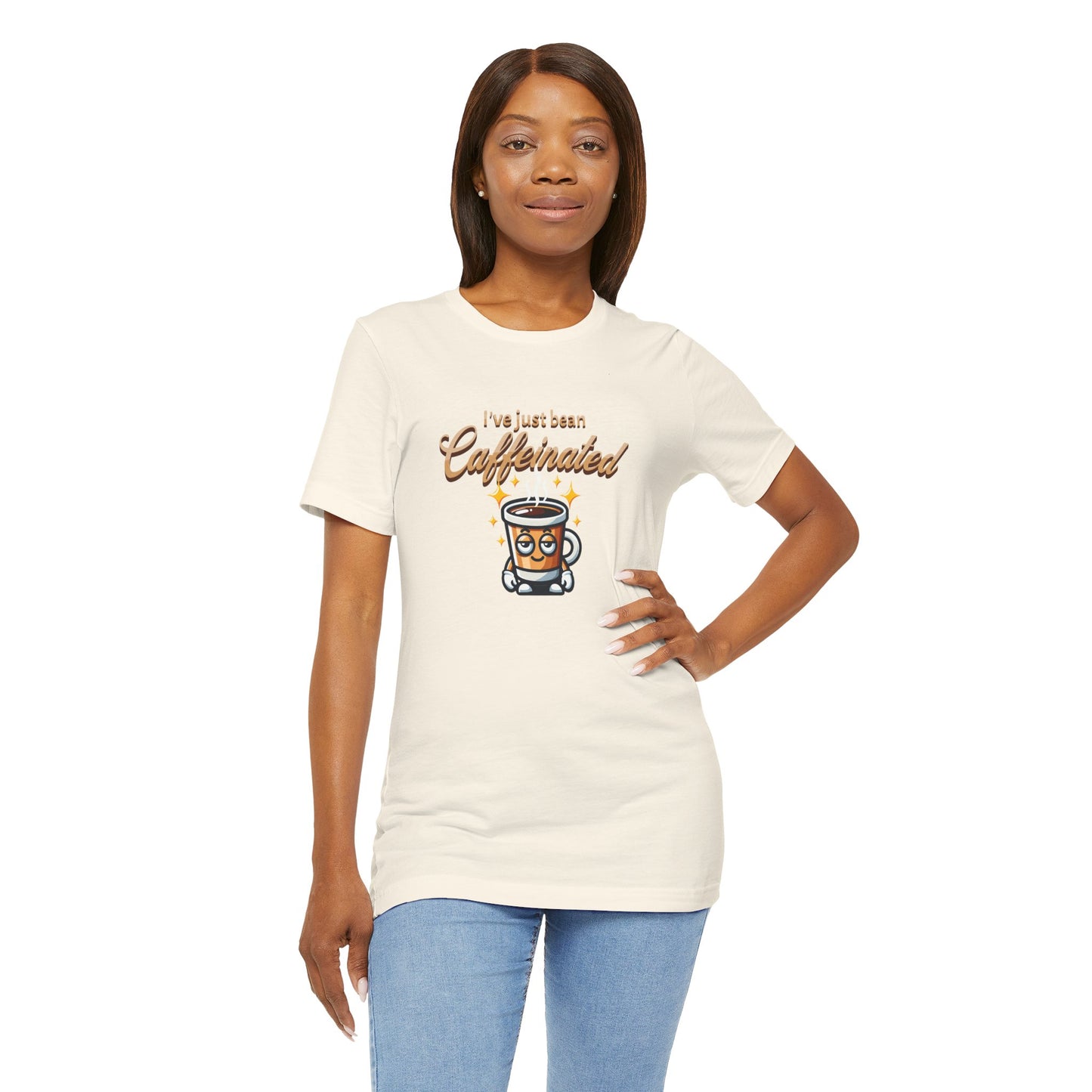 Caffeinated Vibes Unisex Jersey Tee - Perfect for Coffee Lovers