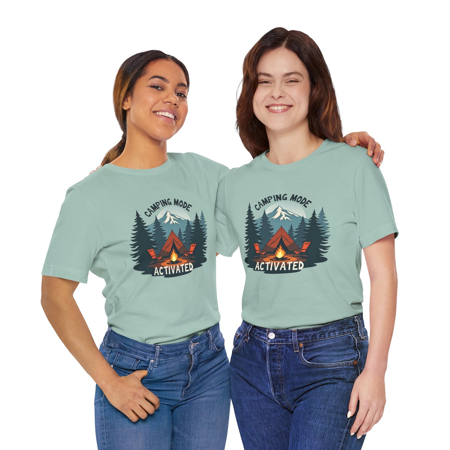 Camping Mode Activated - Unisex Jersey Tee