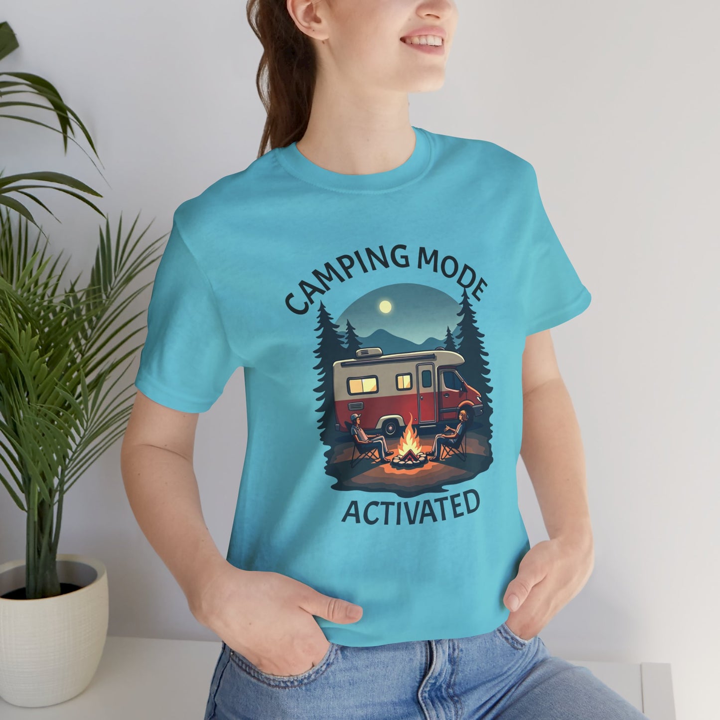 Camping Mode Activated Unisex Tee - Perfect for Outdoor Adventures