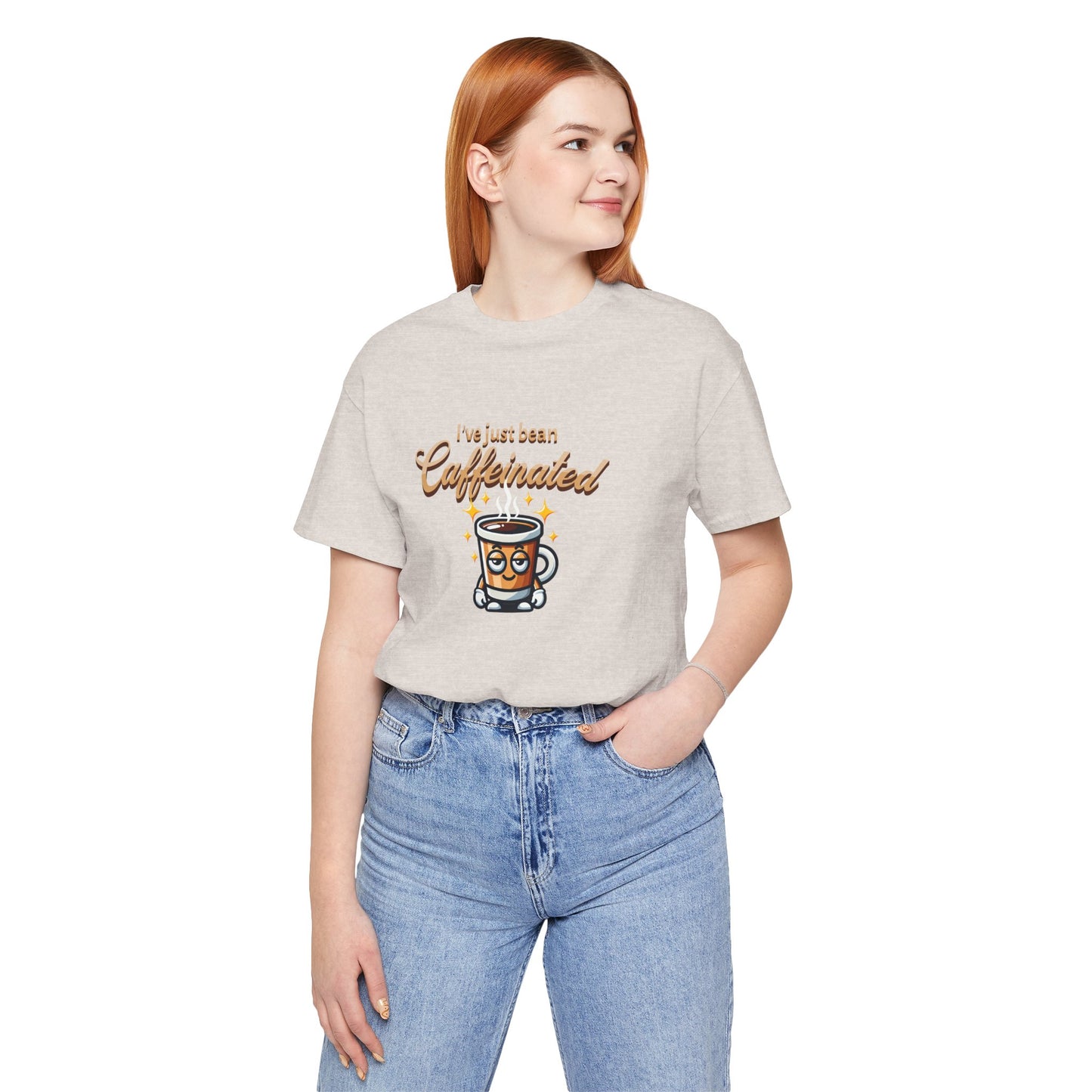Caffeinated Vibes Unisex Jersey Tee - Perfect for Coffee Lovers