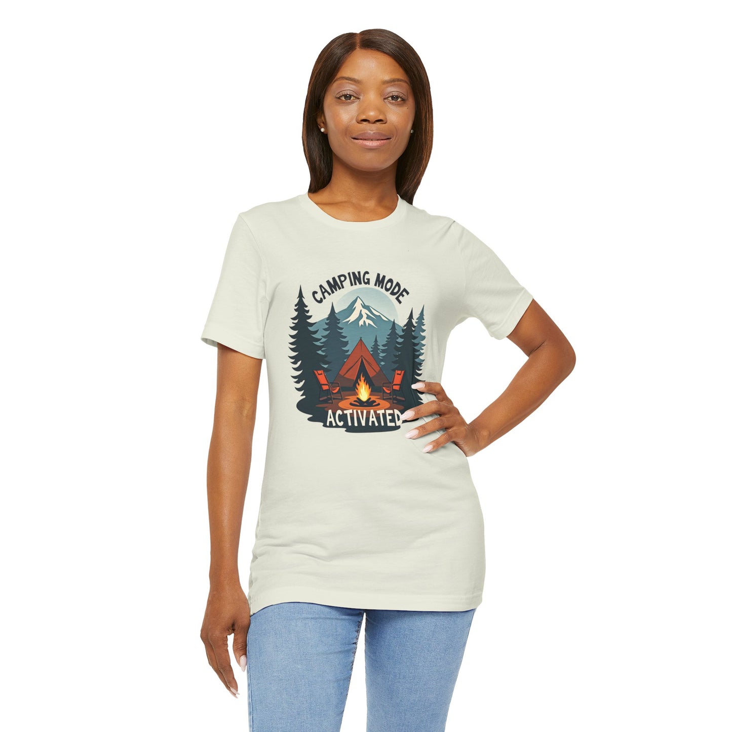 Camping Mode Activated - Unisex Jersey Tee
