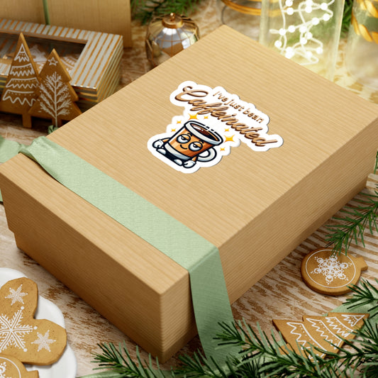 Funny Caffeinated Coffee Stickers - Perfect for Mugs, Laptops & Gifts