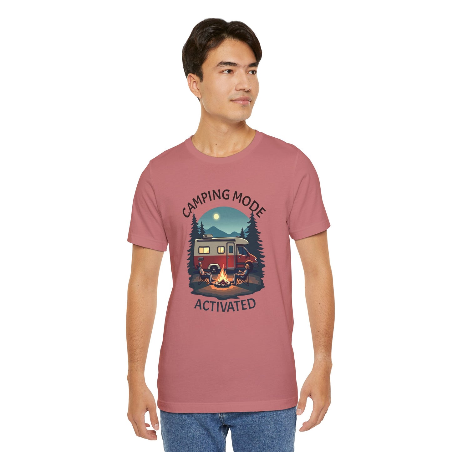Camping Mode Activated Unisex Tee - Perfect for Outdoor Adventures