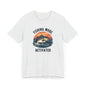 Discover the ideal outdoor wear with Printifys Fishing Mode Activated Tee. This unisex jersey short sleeve t-shirt, in white featuring a fish jumping against a sunset, is crafted from premium Airlume cotton and brilliantly displays Fishing Mode above and Activated below.