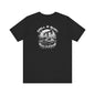 The Vintage Car Graphic Unisex Tee by Printify features a black tee with an oil pumpjack, a muscle car, and DRILL & BURN text. The design includes a white dripping paint effect, blending casual fashion with breathable fabric for ultimate comfort.