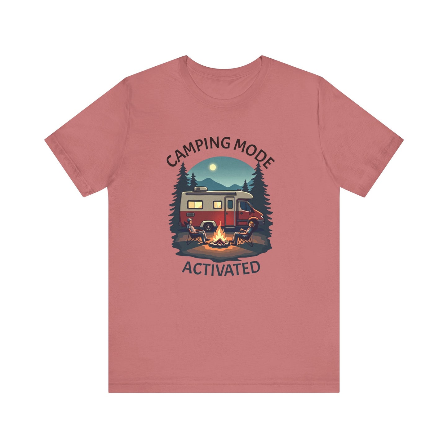 Camping Mode Activated Unisex Tee - Perfect for Outdoor Adventures