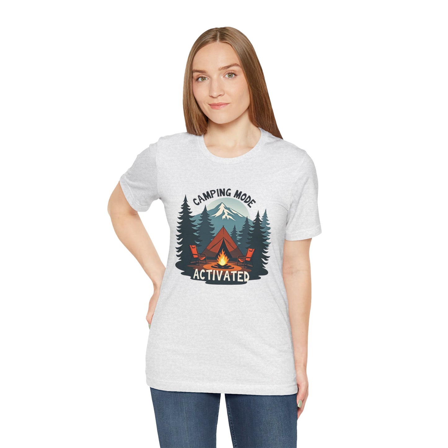 Camping Mode Activated - Unisex Jersey Tee