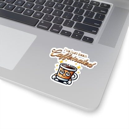 Funny Caffeinated Coffee Stickers - Perfect for Mugs, Laptops & Gifts