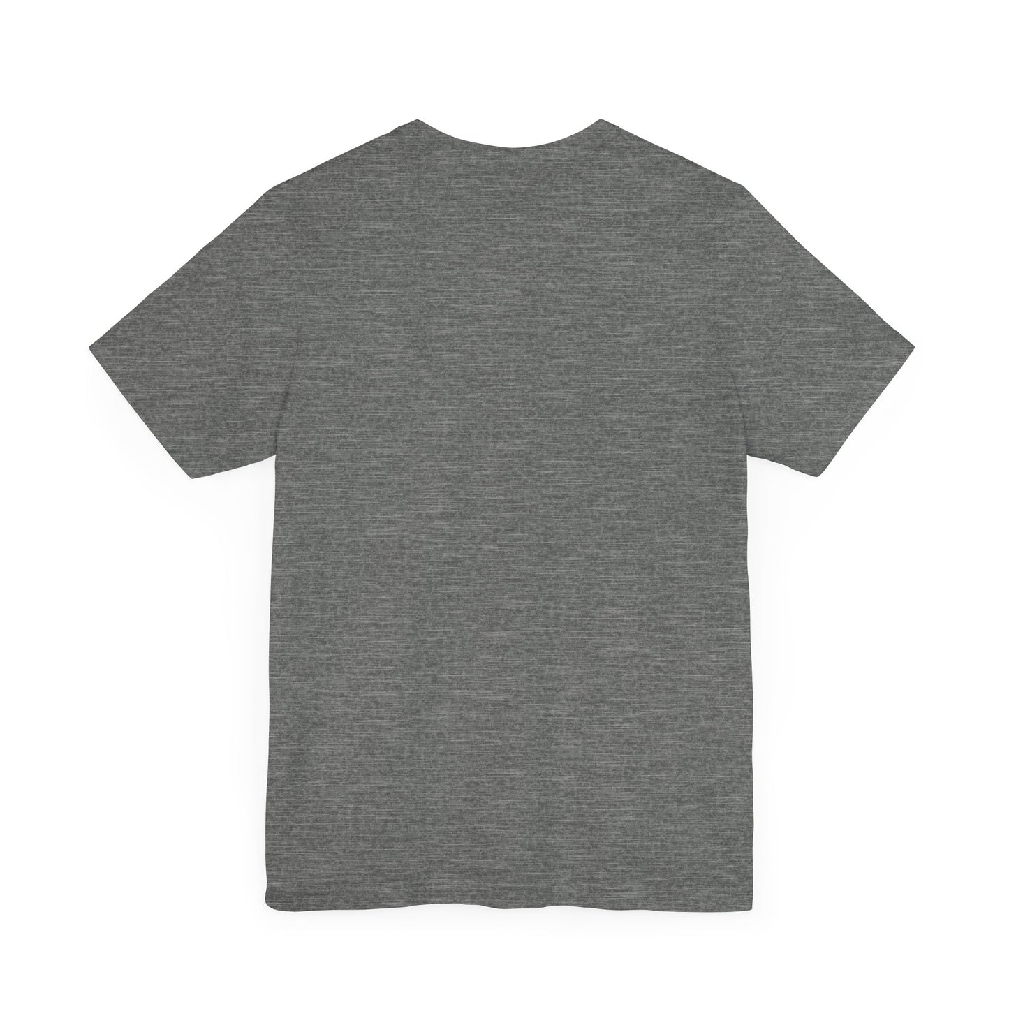 The Born to Be Wild Unisex Jersey Tee by D&B Apparel is a casual shirt for adventurers. Crafted from soft Airlume cotton, it features a timeless look with short sleeves and no visible patterns or logos, shown from the back on a white background.
