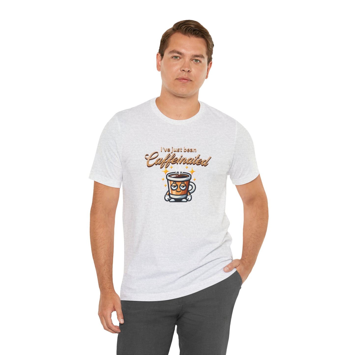 Caffeinated Vibes Unisex Jersey Tee - Perfect for Coffee Lovers