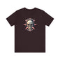 Edgy Skull Headphones Tee - "Headhpones On - World Off" Unisex Jersey Short Sleeve T-Shirt